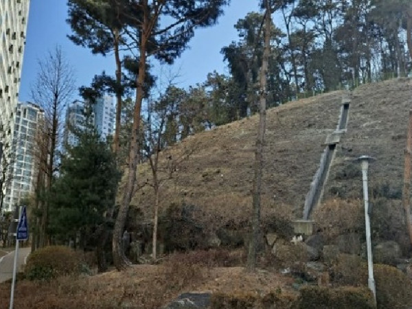 구봉산 근린공원 비탈면